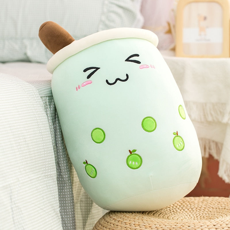 abour 32-35cm / green 2 WildHotDeals Cute Stuffed Boba Tea Plushies Pillow