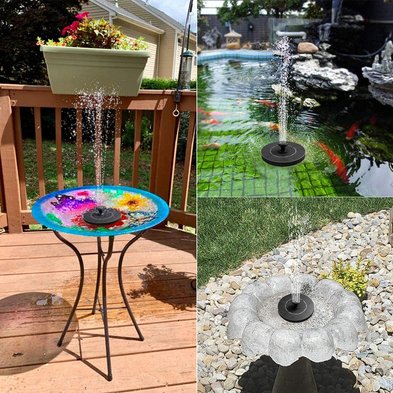 WildHotDeals Economical Solar Powered Fountain FOR Garden/pool Decoration