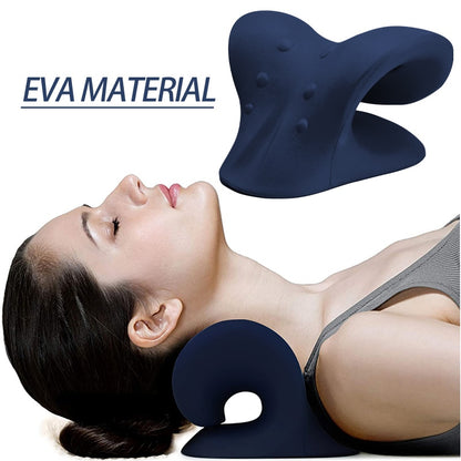 EVA-DARK BLUE WildHotDeals PERMANENT Medical Neck Shoulders PAIN Relaxer PILLOW