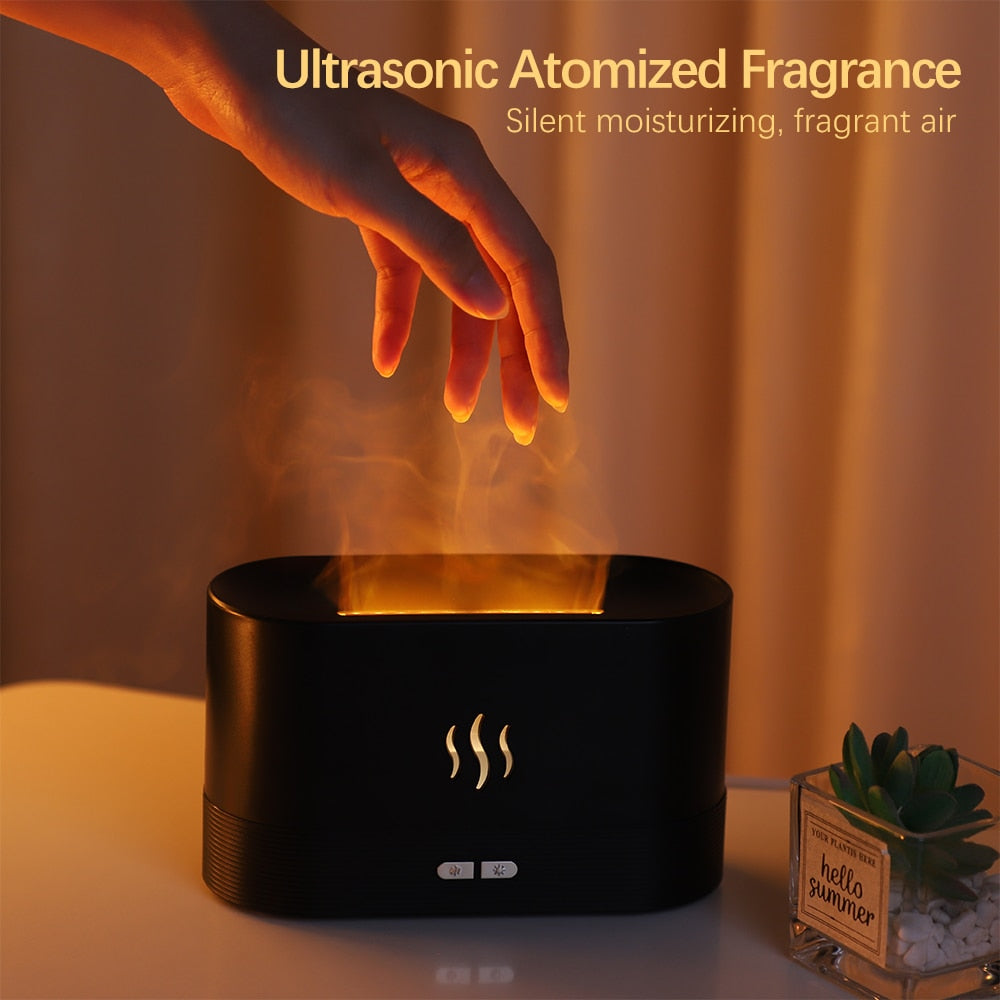 WildHotDeals PREMIUM SUPERCOOL DESIGNED OIL Diffuser With A REALISTIC FLAME