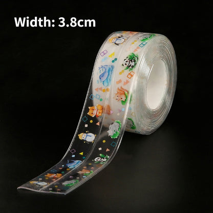 animal world / 320cm / 3.2M WildHotDeals Painted Waterproof Sealer Tape For Kitchen/Bathroom Edges