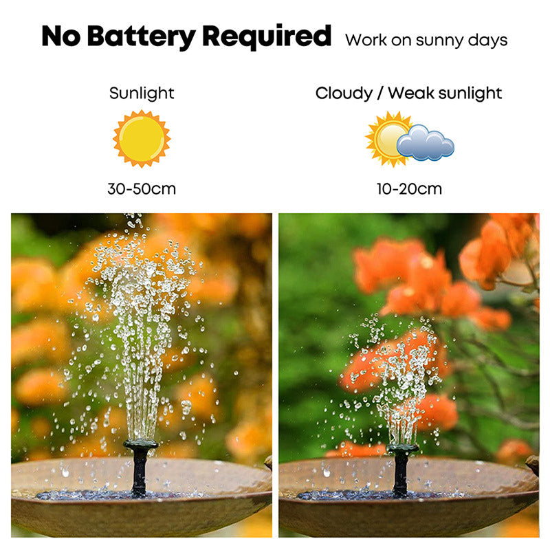 WildHotDeals Economical Solar Powered Fountain FOR Garden/pool Decoration