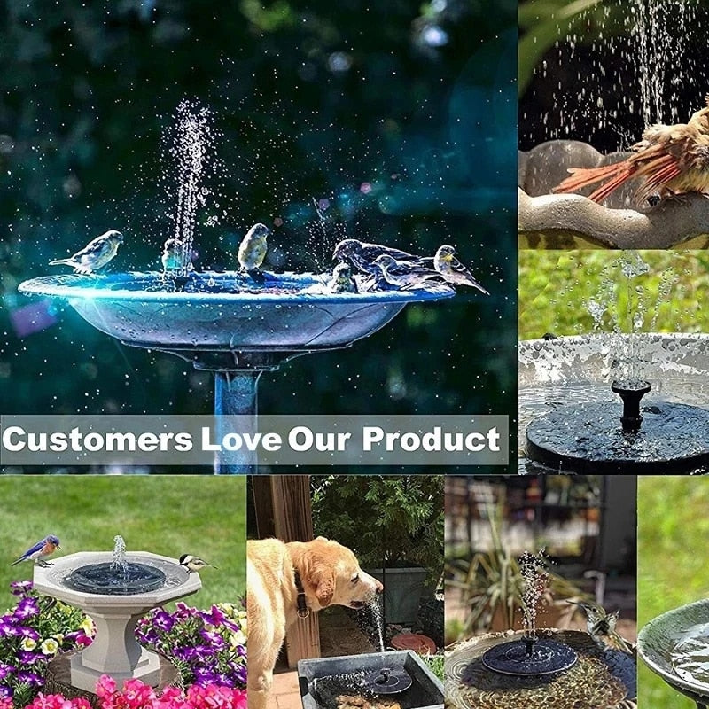 WildHotDeals Economical Solar Powered Fountain FOR Garden/pool Decoration