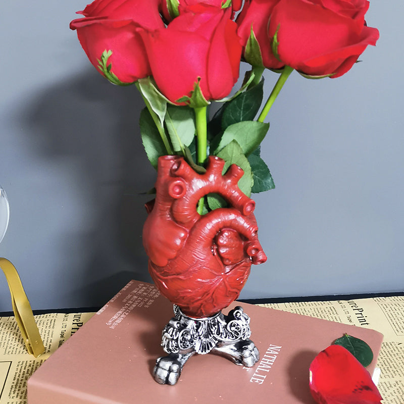 Heart Shaped Vase Decoration Ornaments Flower Arrangement